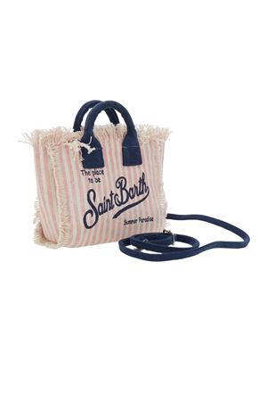 Borsa a mano Vanity in canvas di cotone rosa SAINT BARTH KIDS | VAMI00103448L